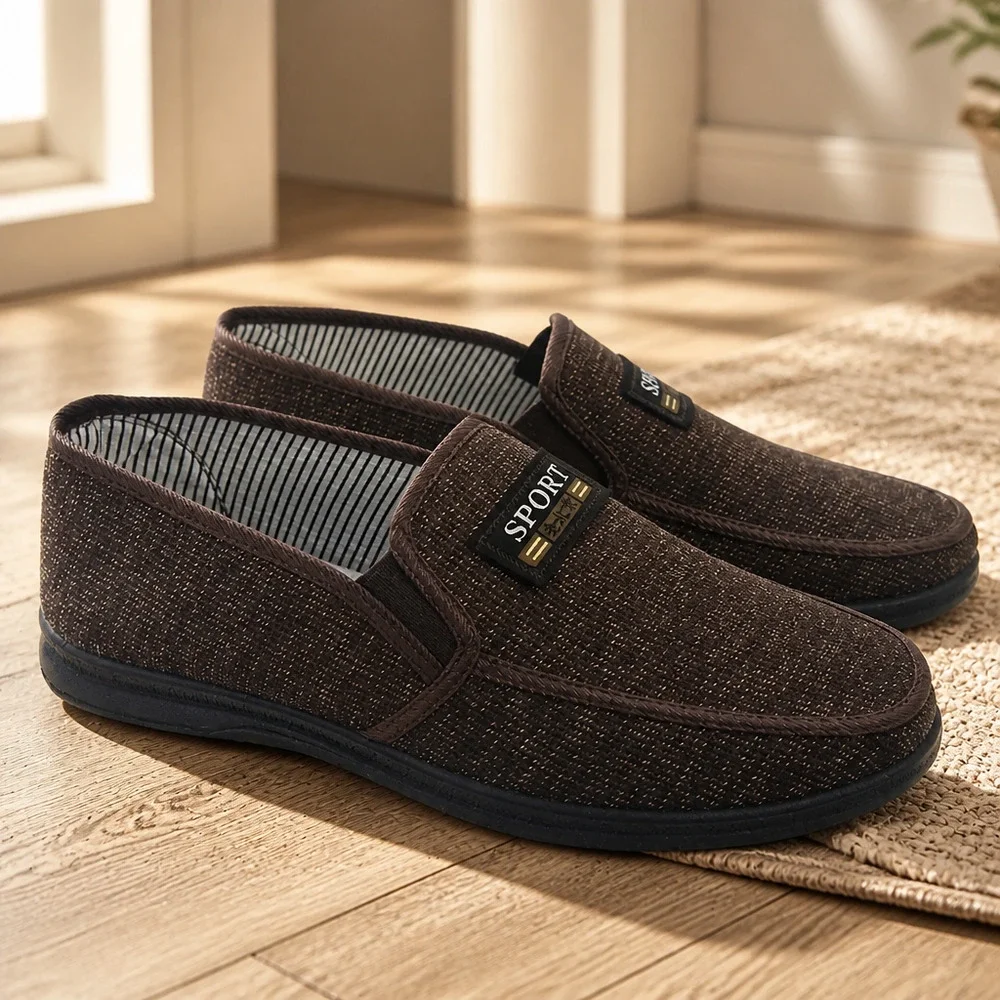 NWOB Men's Sport Canvas Slip-on Loafers Size EU40 US 7-7.5